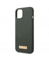 Guess GUHMP13MSBPLA iPhone 13 6.1" green/khaki hard case Silicone Logo Plate MagSafe