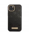 Guess GUHMP13MSAPSTK iPhone 13 6.1" black/black hardcase Peony Logo Plate MagSafe