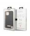 Guess GUHMP13MSAPSTK iPhone 13 6.1" black/black hardcase Peony Logo Plate MagSafe