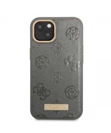 Guess GUHMP13MSAPSTG iPhone 13 6.1" grey/grey hardcase Peony Logo Plate MagSafe