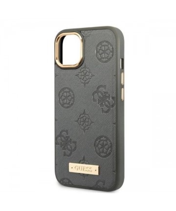 Guess GUHMP13MSAPSTG iPhone 13 6.1" grey/grey hardcase Peony Logo Plate MagSafe