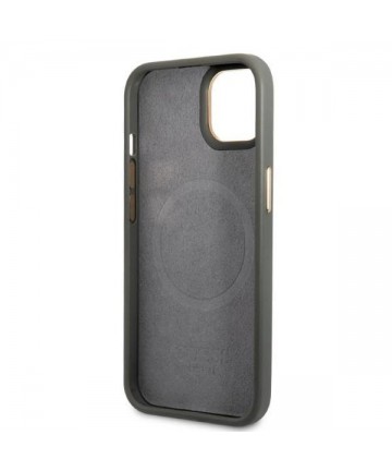 Guess GUHMP13MSAPSTG iPhone 13 6.1" grey/grey hardcase Peony Logo Plate MagSafe