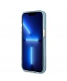 Guess Gold Outline Translucent MagSafe case for iPhone 13 - blue