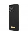 Guess GUHMP13LSPLK iPhone 13 Pro / 13 6.1" black/black hard case Silicone Logo Plate MagSafe