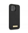 Guess GUHMP13LSPLK iPhone 13 Pro / 13 6.1" black/black hard case Silicone Logo Plate MagSafe