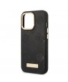 Guess GUHMP13LSAPSTK iPhone 13 Pro / 13 6.1" black/black hardcase Peony Logo Plate MagSafe