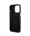 Guess GUHMP13LSAPSTK iPhone 13 Pro / 13 6.1" black/black hardcase Peony Logo Plate MagSafe