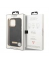 Guess GUHMP13LSAPSTK iPhone 13 Pro / 13 6.1" black/black hardcase Peony Logo Plate MagSafe