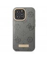 Guess GUHMP13LSAPSTG iPhone 13 Pro / 13 6.1" grey/grey hardcase Peony Logo Plate MagSafe