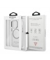 Guess Metal Outline MagSafe case for iPhone 13 Pro / iPhone 13 - silver