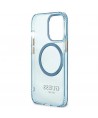 Guess Gold Outline Translucent MagSafe case for iPhone 13 Pro / iPhone 13 - blue