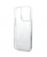 Guess Flower Liquid Glitter case for iPhone 14 Pro Max - green