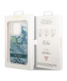 Guess Flower Liquid Glitter case for iPhone 14 Pro Max - green