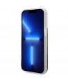 Guess Flower Liquid Glitter case for iPhone 14 Pro Max - blue