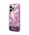 Guess Porcelain Collection case for iPhone 14 Pro Max - fuchsia