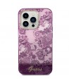 Guess Porcelain Collection case for iPhone 14 Pro Max - fuchsia