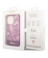 Guess Porcelain Collection case for iPhone 14 Pro Max - fuchsia