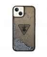 Guess GUHCP14SLFCTPK iPhone 14 6.1" black/black hardcase Liquid Glitter Palm Collection
