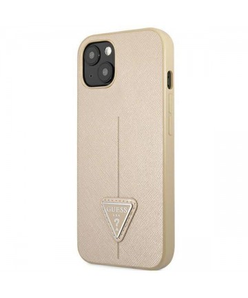 Guess GUHCP14MPSATLE iPhone 14 Plus 6.7" beige/beige hardcase SaffianoTriangle Logo