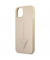 Guess GUHCP14MPSATLE iPhone 14 Plus 6.7" beige/beige hardcase SaffianoTriangle Logo