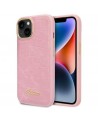 Guess Croco Collection case for iPhone 14 Plus - pink