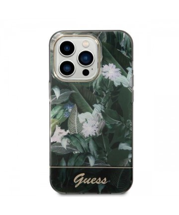 Guess GUHCP14LHGJGHA iPhone 14 Pro 6.1" green/green hardcase Jungle Collection