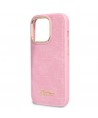 Guess Croco Collection case for iPhone 14 Pro - pink