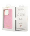Guess Croco Collection case for iPhone 14 Pro - pink