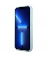 Guess Saffiano 4G Small Metal Logo case for iPhone 13 Pro Max - blue