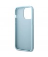 Guess Saffiano 4G Small Metal Logo case for iPhone 13 Pro Max - blue