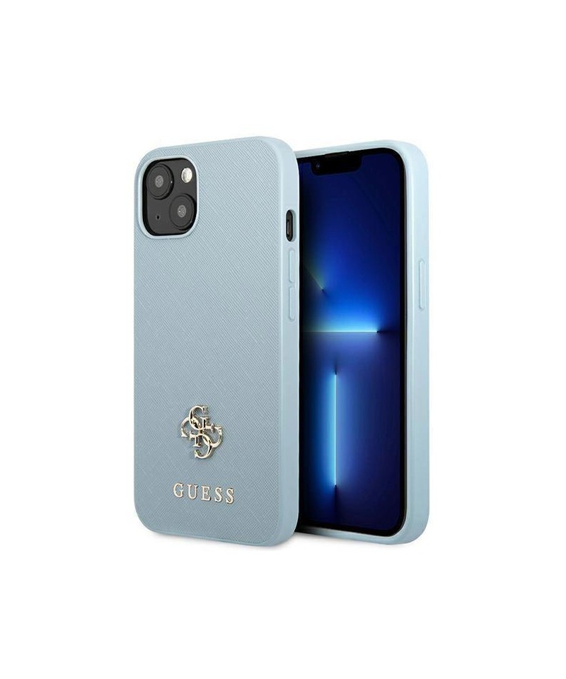 Guess GUHCP13MPS4MB iPhone 13 6.1" blue/blue hardcase Saffiano 4G Small Metal Logo