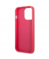 Guess Saffiano 4G Small Metal Logo case for iPhone 13 Pro / 13 - pink