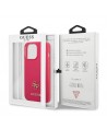 Guess Saffiano 4G Small Metal Logo case for iPhone 13 Pro / 13 - pink