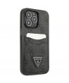 Guess GUHCP13LP4TPK iPhone 13 Pro / 13 6.1" black/black hardcase 4G Triangle Logo Cardslot