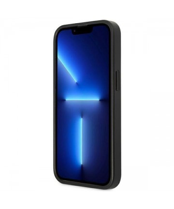 Guess GUHCP13LP4TPK iPhone 13 Pro / 13 6.1" black/black hardcase 4G Triangle Logo Cardslot