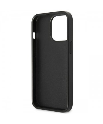 Guess GUHCP13LP4TPK iPhone 13 Pro / 13 6.1" black/black hardcase 4G Triangle Logo Cardslot