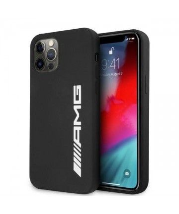 AMG Silicone Big Logo case for iPhone 12 Pro Max - black