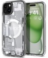 Spigen Ultra Hybrid Mag Case with MagSafe for iPhone 15 Plus - White (Zero One Pattern)