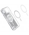 Spigen Ultra Hybrid Mag Case with MagSafe for iPhone 15 Plus - White (Zero One Pattern)