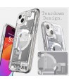Spigen Ultra Hybrid Mag Case with MagSafe for iPhone 15 Plus - White (Zero One Pattern)