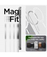 Spigen Ultra Hybrid Mag Case with MagSafe for iPhone 15 Plus - White (Zero One Pattern)