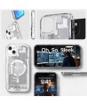 Spigen Ultra Hybrid Mag Case with MagSafe for iPhone 15 Plus - White (Zero One Pattern)