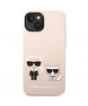 Karl Lagerfeld KLHMP14MSSKCI iPhone 14 Plus 6.7 "hardcase light pink / light pink Silicone Karl & Choupette Magsafe