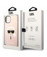 Karl Lagerfeld Silicone Karl's Head MagSafe Case for iPhone 14 Plus - Light Pink
