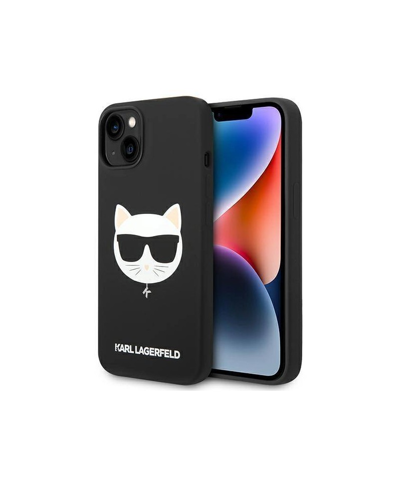 Karl Lagerfeld KLHMP14MSLCHBK iPhone 14 Plus 6.7 "hardcase black / black Silicone Choupette Head Magsafe