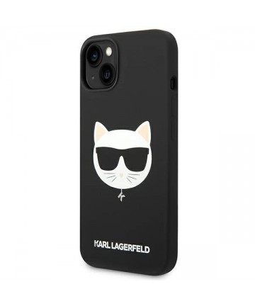 Karl Lagerfeld KLHMP14MSLCHBK iPhone 14 Plus 6.7 "hardcase black / black Silicone Choupette Head Magsafe