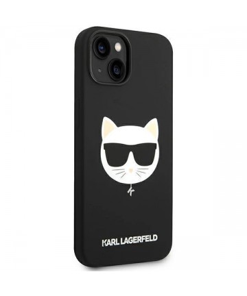 Karl Lagerfeld KLHMP14MSLCHBK iPhone 14 Plus 6.7 "hardcase black / black Silicone Choupette Head Magsafe