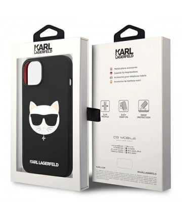 Karl Lagerfeld KLHMP14MSLCHBK iPhone 14 Plus 6.7 "hardcase black / black Silicone Choupette Head Magsafe