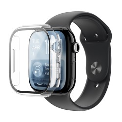 AmazingThing Radix Glass Screen Protector with Case for Apple Watch Series 11 46mm - Clear