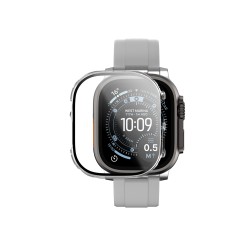 AmazingThing Radix Glass Screen Protector with Case for Apple Watch UItra 3 49mm - Clear